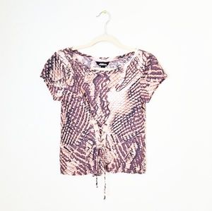 Project Runway Snake skin Print Top